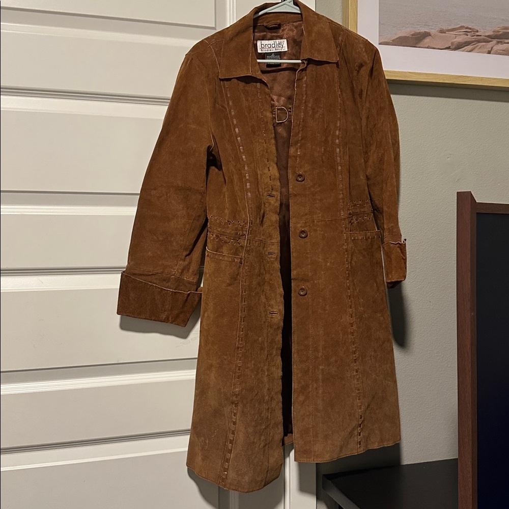 Vintage bradley suede trench